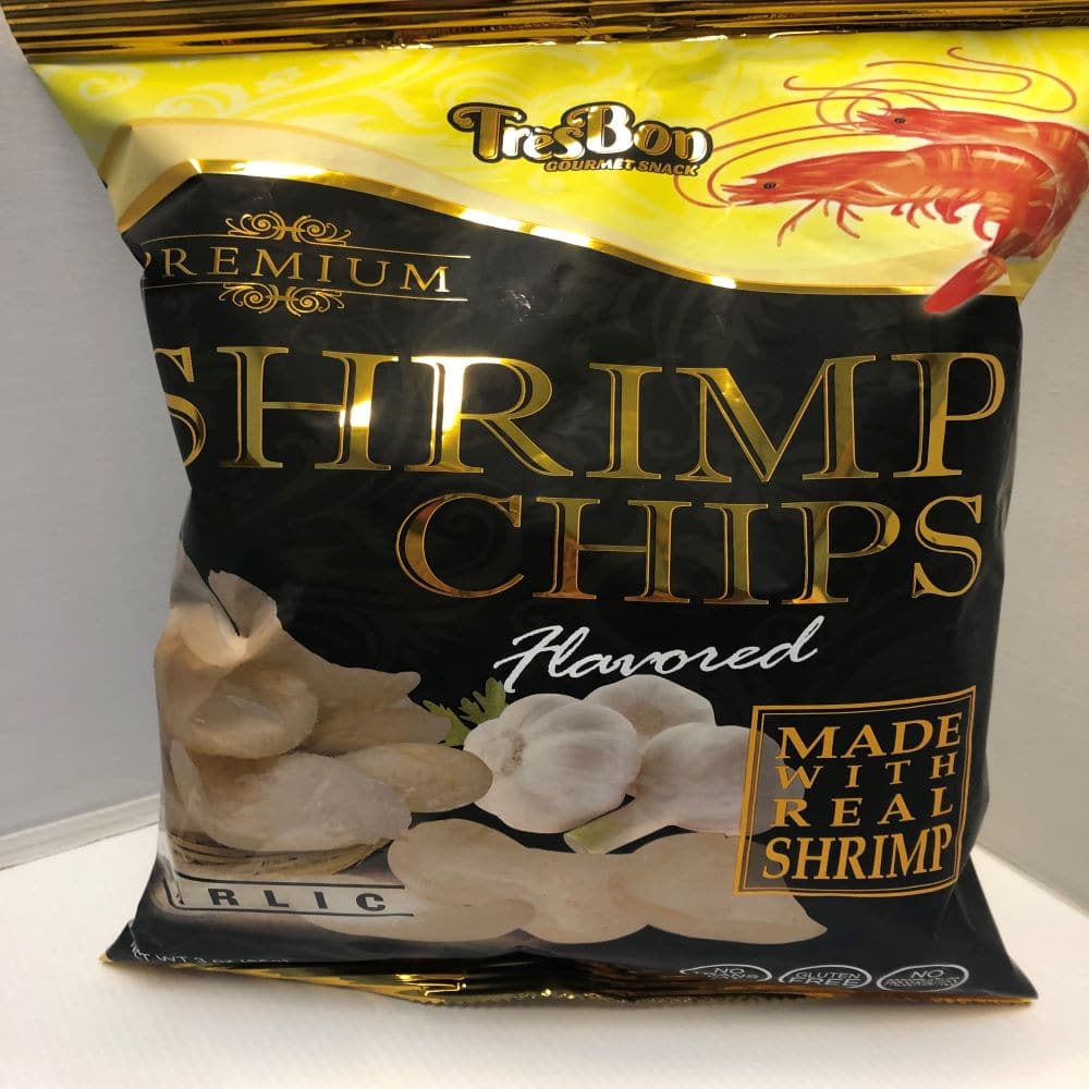 TRES BON Shrimp Chips Garlic Corinthian Distributors