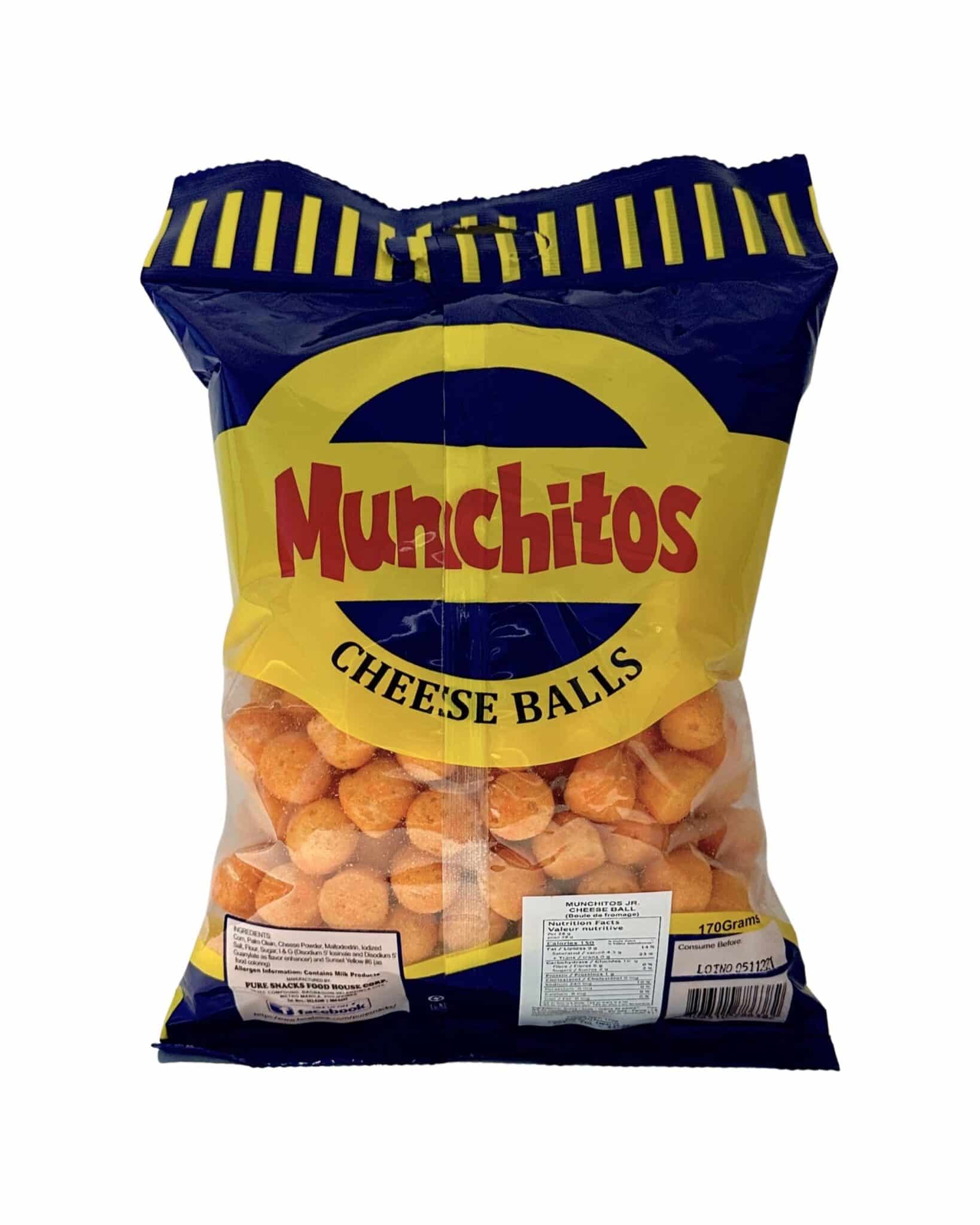 JR MUNCHITOS Cheese Balls 20/170g Corinthian Distributors