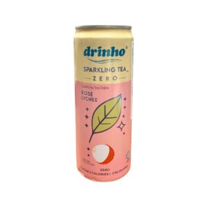 Drinho Sparkling Tea Drink Rose Lychee 24x320ml