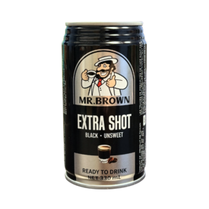 Mr. Brown Black Coffee with Extra Espresso Shot 24x330ml