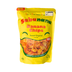 Villa Socorro Sabanana Banana Chips Sweet Original 48x100g