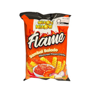 Miaow Miaow Flame Sambal Balado Prawn Crackers 30x50g